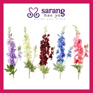 ARTIFICIAL FLOWER / SINGLE DELPHNIUM FLOWER / BUNGA HIASAN / DULANG HANTARAN / HOME DECORATION / F86