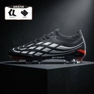 Predatorr Boots FG - Black White Red Football Boots