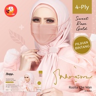 Himaya 4-Ply Hijab Premium Medical Face Mask 50s - Sweet Rose Gold (HIMAYA)