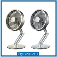 [Dynwave1] USB Desk Fan Table Rotatable Quiet Alloy Mini Personal Fan Portable Fan for Travel Home Desktop Office Dorm