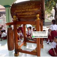 Jual Bedug Masjid kayu Jati perhutani asli jepara