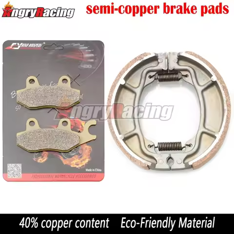 Motorcycle Front Brake Pads Rear Shoes For HONDA VT125 VT 125 CX-C8 Shadow 1999-2008
