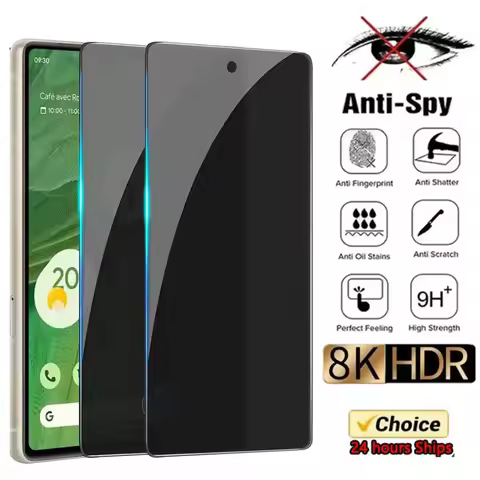 Privacy Screen Protector Pixel 7 Privacy Film Tempered Glass Anti-Spy Protection for Google Pixel 7