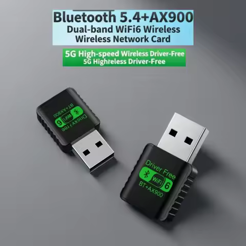 WiFi 6 AX900M BT 5.4 USB Wireless Network Card, Dual Band 2.4G&5GHz WiFi Adapter for PC/Laptop, Blue