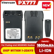 【DC-62】7.4V 1600mAh Replacement Li-ion Battery for Puxing PX-328 PX-777 PX-888K PX888 PX728 Plus WEI