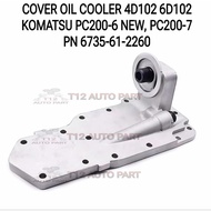 Cover Oil Cooler PC200-6 New PC220-6 Engine 4D102 6D102 Komatsu 6735-61-2260