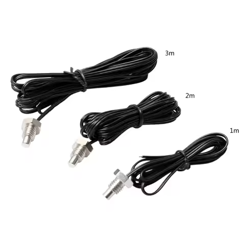 NTC 10K Thermistor Temperature Sensor M8 Thread Probe Cable 1m 2m 3m Waterproof 77UD