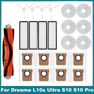 Dreame L10s Ultra S10 S10 Pro XIAOMI Mijia Omni X10+ Robot Vacuum Accessories of Main Brush Side Brush Hepa Filter Mop Dust Bag