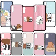 Cover Samsung Galaxy S21 Ultra Plus S21+ FE S21FE A12 4G Casing Soft DA44 lovely we bare bears Silicone Phone Case B