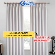 Langsir Tingkap Murah Langsir Plain Langsir Tingkap Pintu Bilik Sliding Door Plain Semi Blackout 窗帘