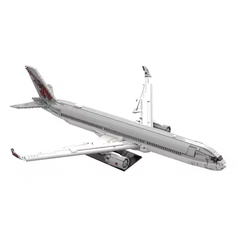 MOC Qatar Airways Airbus A350-1000 Bricks Qatar Airways Airbus A350-1000 Building Blocks Model Assem