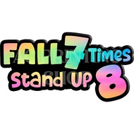 FALL 7 TIMES STAND UP 8 WATERPROOF STICKERS LAMINATED OUTDOOR