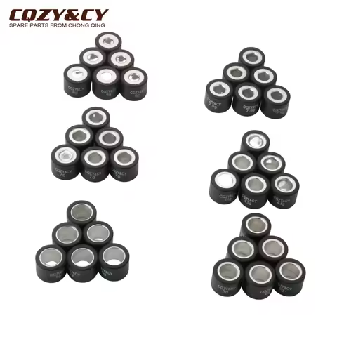 6PC Variator Racing Roller Weights 5g-8g 19x15.5mm For Gilera Dna 50 Ice Runner Purejet Storm Typhoo