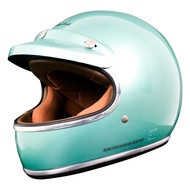 Howard Smith Racer Retro Helm Full Face  - JZ Green