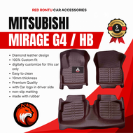 Red Rontu car accessories: 2012-2025 Mitsubishi Mirage G4 HB Deep Dish Mitsubishi Car Accessories Mi