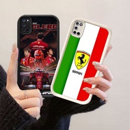 HK-25 Formula One racing Shockproof Casing untuk Silikon hitam putih OPPO A92 A55 F19 A95 A74 A52 A9