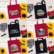 OHANA - High.Quality Moodboard Design Canvas Tote Bags Souvenir (Cagayan Valley, Coron, Cavite, Ding