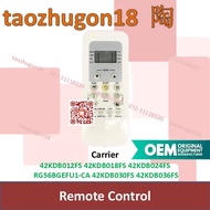 Carrier Air Conditioner Remote Control [22] 42KDB012FS 42KDB018FS 42KDB024FS  RG56BGEFU1-CA 42KDB030