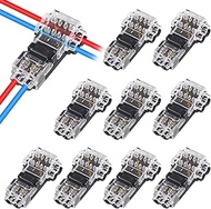 10Pcs T Type Wire Connector 2 Pin Automotive Wire Splice Connector T Tap Wiring Connector 3 Way Term