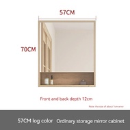 Smart Bathroom Mirror Cabinet with LED Light Bathroom Wooden Storage Mirror Cabinet with Storage Rac