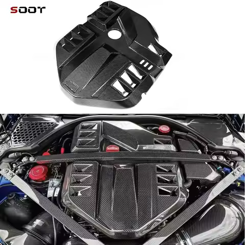 For BMW series M2 G87 M3 G80 M4 G82 G83 Carbon fiber engine hood Replacement installation engine hoo