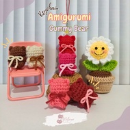 GANTUNGAN Amigurumi Gummy Bear Keychain || Gummy Bear Knitted Keychain