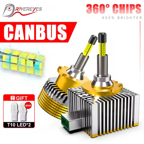 360 LED D1S D3S LED Headlight 1:1 HID D2S D4S D8S Canbus D1R D2R D3R D4R Xenon Bulb 30PC CSP Turbo C