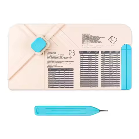 3-in-1 plastic craft punch board, envelope maker, suitable for DIY crafts, art projects and party de