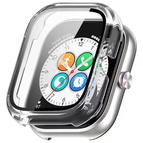 Case + Glass For Honor Choice Haylou Watch Screen Protector Watch Case Cover PC Frame Protective Acc