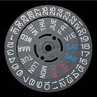 Black Latin calendar wheels for Seiko SKX007, SKX009, New Seiko 5 SRPD, etc