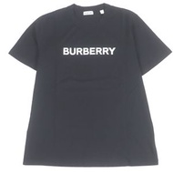 全新未使用 BURBERRY 8080324 100% 純棉 Logo 印花圓領短袖 T 卹 黑色 M 碼 正品男款