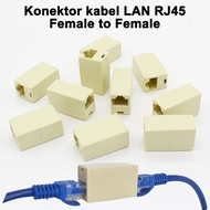 Konektor kabel LAN RJ45 8P8C Coupler 8Pin For Extension Ethernet Network LAN Cable Extender Plug