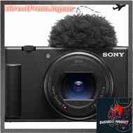 SONY VLOGCAM Compact Digital Camera ZV-1II Body with Windscreen, 18-50mm F1.8-4.0 Zoom Lens, Black (
