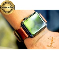AW RED BROWN COW LEATHER STRAP – R A M SIMPLE 3-FULL SIZE AW 38/40, 42/44.