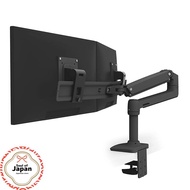 ERGOTRON Ergotron LX Desk Dual Direct Monitor Arm Horizontal Type 2 Screens Matte Black Up to 25 inc