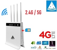 4G Wireless Router,1200Mbps 2.4G+5G Indoor &amp; Outdoor 4 High Gain Antennas High-Performance
