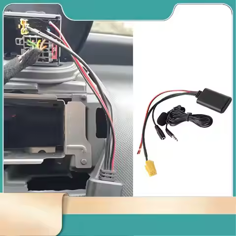 Car Radio 6Pin Mini ISO AUX IN Replacement 3.5MM Audio Bluetooth 5.0 Microphone Cable For Fiat Bravo