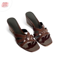 Tiara Lea Dark Brown Women's Sandals Wedges / Rights 5 Cm