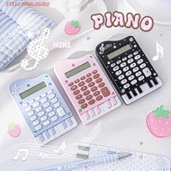 STELLARGLOW Piano Shape Calculator, ABS Portable Mini Calculator, High Beauty Musical Note Printed L