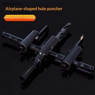 pufangcool Adjustable Aircraft Hole Opener Professional Grade Sharp Hole Cutter for Woodworking Dryw