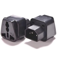 Universal 2/3 pin to 3 pin Travel Power Adapter socket converter UK plug /IEC 320 PDU UPS C14 Plug A