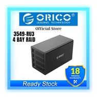 Orico 4 bay 2.5/3.5" External Hard Drive Enclosure with RAID Support up to 64TB  (3549-RU3)