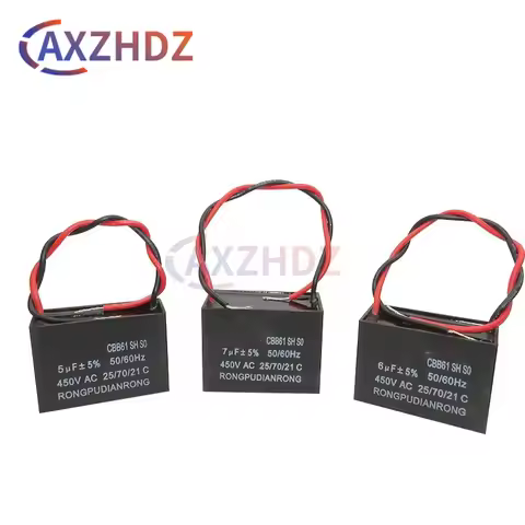 CBB61 Capacitor 450vac Fan Starting Capacitor 450V Fan Capacitors 1UF/1.2UF/1.5UF/2UF/2.5UF/3UF/4UF/