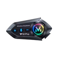 Intercom Y12 PRO Headset Bluetooth Helmet Motor Intercom Sharing Music for 2 riders Waterproof IPX 6