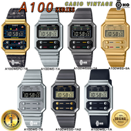 ของแท้100% คาสิโอ นาฬิกาข้อมือ Casio Standard Vintage A100WE-1A,A100WEPC-1B,A100WEG-9A,A100WEGG-1A A