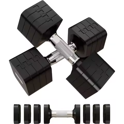15LB 20LB 40LB 50LB Adjustable Dumbbell Set Free Weights Dumbbells Set for Women Men Hand Weights Se
