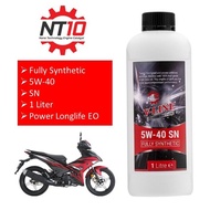 NT10 V-LINE 5w40 1 Liter Fully Synthetic Motorcycle Engine Oil Honda ex5 wave Yamaha y15zr lc135 y16