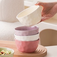 High-value Bowl Household 2024 New Style Eating Rice Bowl Personal Special Small Bowl ins Style Cera