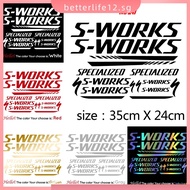 【BETL】SPECIALIZED S-WORKS Sticker Decal for Mountain Bike/Road Bike