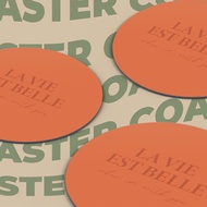 Feragatha Coaster Drink Coaster Wooden Coaster Amour Aesthetic